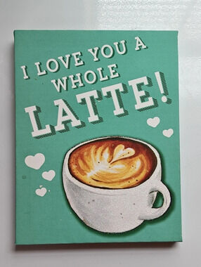 Walmart Canvas Latte Coffee Wall Art Print